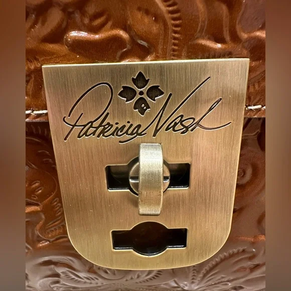 Patricia Nash box set Tooled Claire Satchel and Gela CC Case Florence New in box - Picture 12 of 16